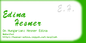 edina hesner business card